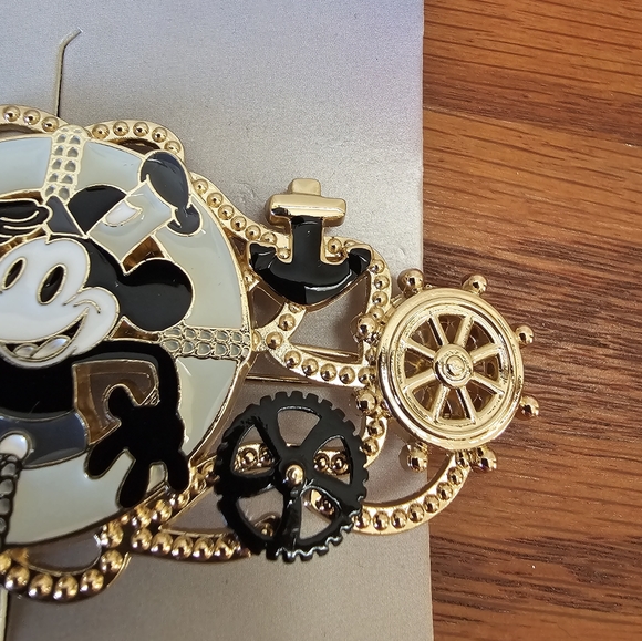 Mickey Steampunk Hair Clip Disney 100 NEW Neon Tuesday - Picture 7 of 10